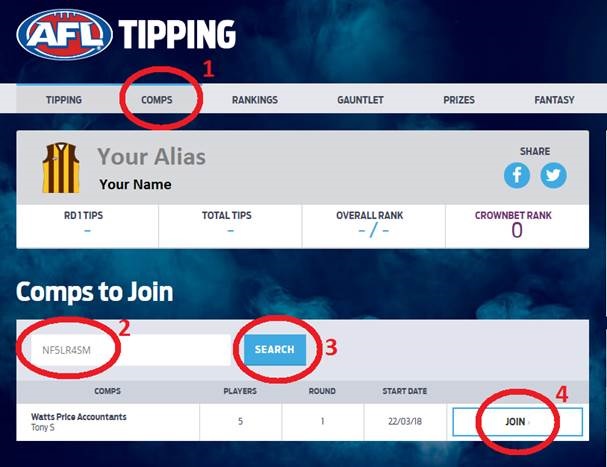 Footy Tipping Competition